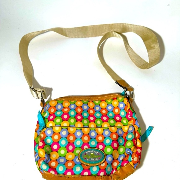 Red and Pink Crossbody Bag with Adjustable Strap - Picture 1 of 6